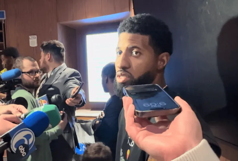 开云平台-乔治采访全文：我已经迫不及待想打周四对阵魔术的比赛了